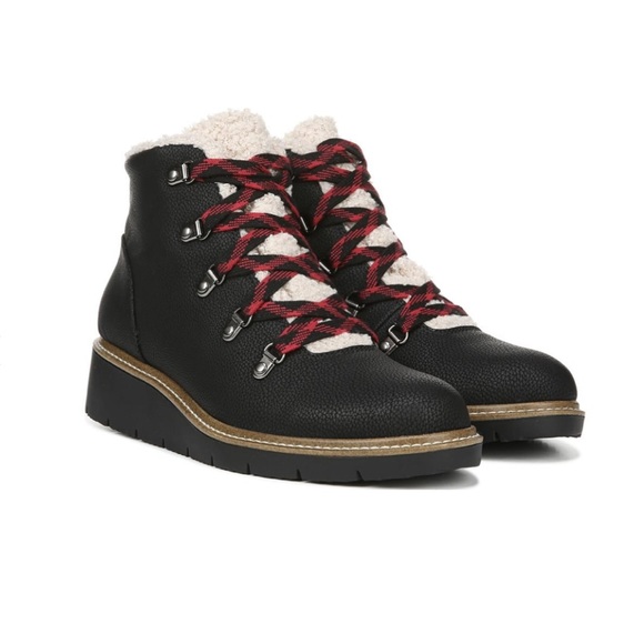 Dr. Scholl's Shoes - Dr. Scholl’s Boots So Cozy Lace Up Sherpa Lined Wedge Booties Size 7.5